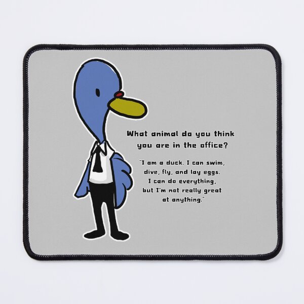 Item preview, Adorable Office Duck Quirky Office Decor designed and sold by Memanao.