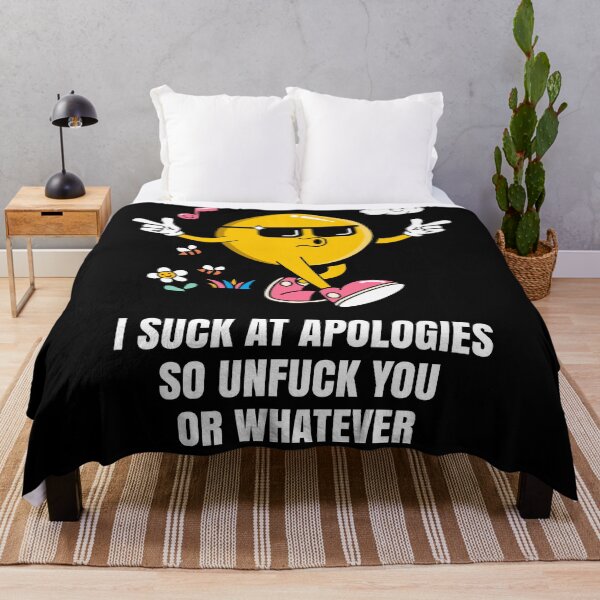 Item preview, I suck at apologies funny unapologetic emoji designed and sold by messy-nessie.