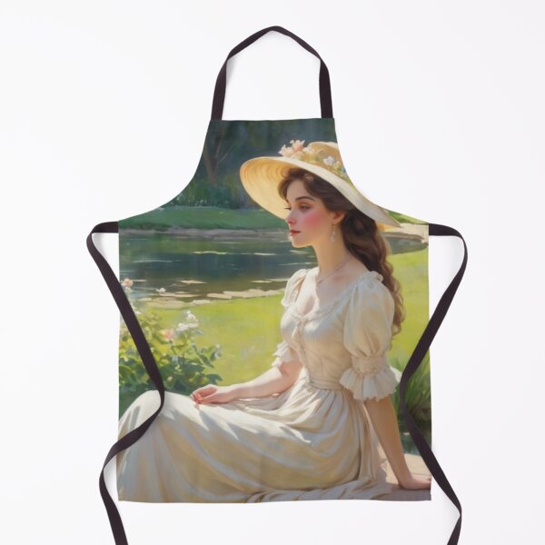 Artikelvorschau, Timeless Repose: Victorian Woman in a Garden by the Pond entworfen und verkauft von BlareBlare.