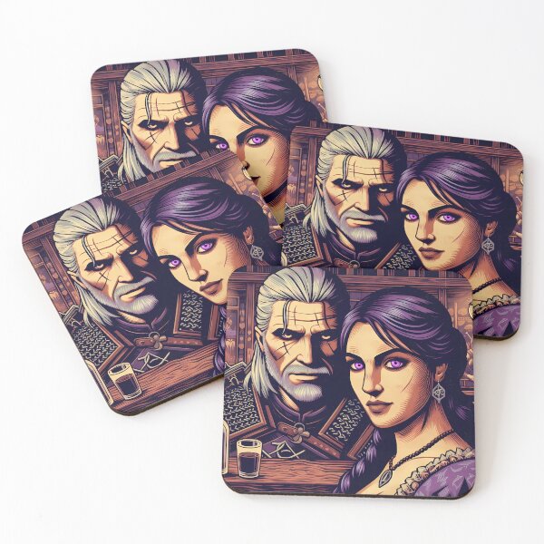 Item preview, Yennefer and Gerald looking at you designed and sold by Liscar95.