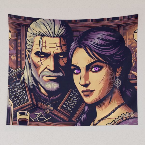 Item preview, Yennefer and Gerald looking at you designed and sold by Liscar95.