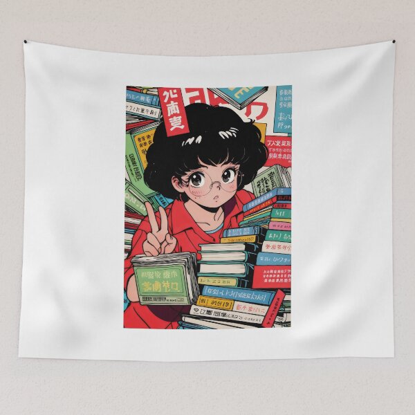 Item preview, Focused Study Amidst Red Books and Chinese Characters designed and sold by SplashTastic.
