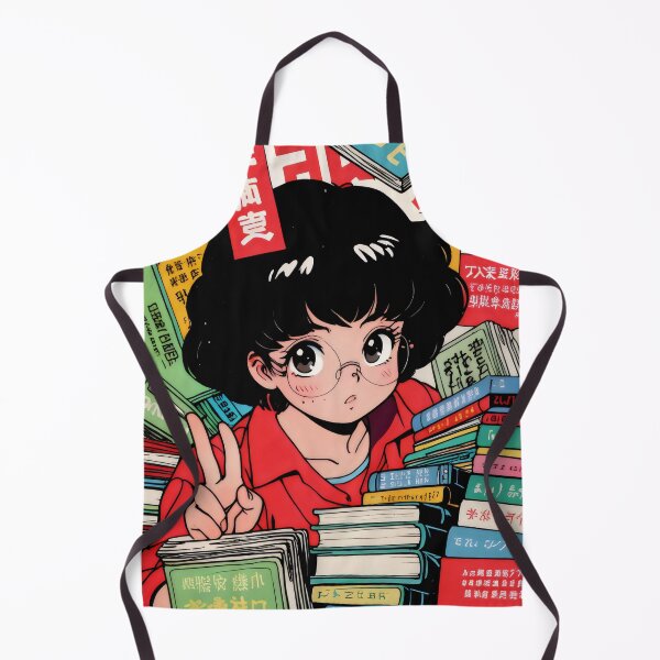 Item preview, Focused Study Amidst Red Books and Chinese Characters designed and sold by SplashTastic.