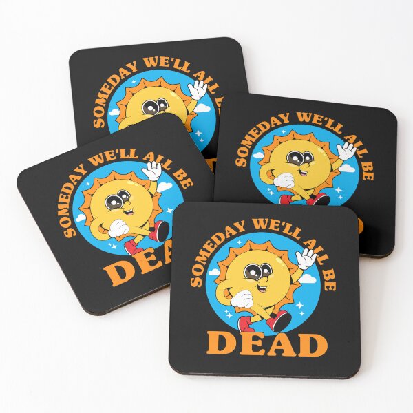 Item preview, Someday we'll all be dead funny retro sun designed and sold by messy-nessie.