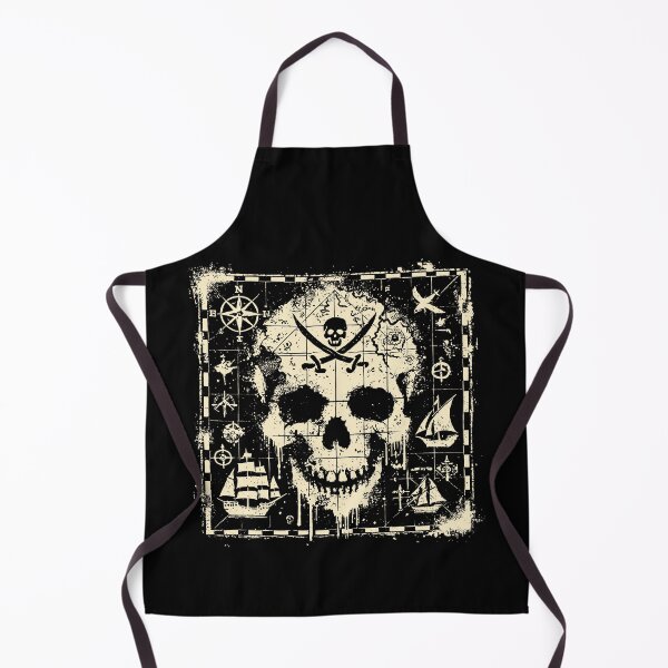 Item preview, Skull Pirate Vintage Map designed and sold by ghan19.