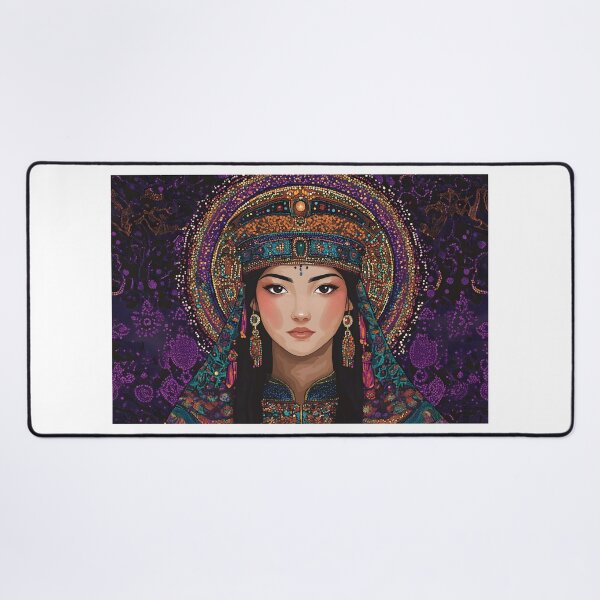Item preview, Elegant portrait of a traditional woman with jewels designed and sold by Artessie.