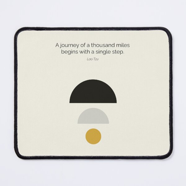 Item preview, Lao Tzu Taoism Thousand Miles Quote Artwork designed and sold by kakarikihill.