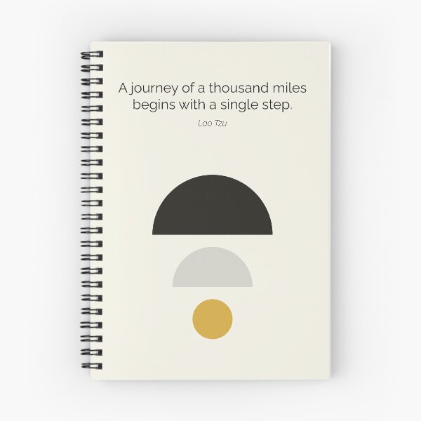 Item preview, Lao Tzu Taoism Thousand Miles Quote Artwork designed and sold by kakarikihill.