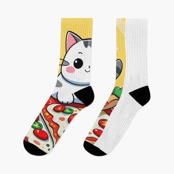 Item preview, Pizza Lover Cat - Cute Kawaii Snack Time designed and sold by Spicex2.