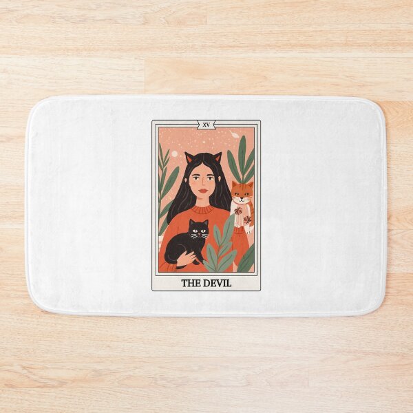 Item preview, Tarot Card - The Devil - Witches and Cats designed and sold by Shopatmarlow.