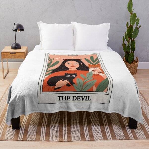Item preview, Tarot Card - The Devil - Witches and Cats designed and sold by Shopatmarlow.