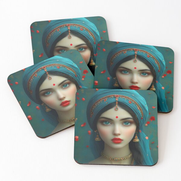Item preview, Elegant Portrait of a Woman in Traditional Attire designed and sold by Artessie.