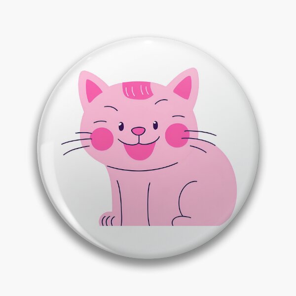 Item preview, smiling pink cat design designed and sold by Arulsanthosh.