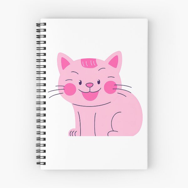 Item preview, smiling pink cat design designed and sold by Arulsanthosh.