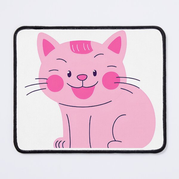 Item preview, smiling pink cat design designed and sold by Arulsanthosh.