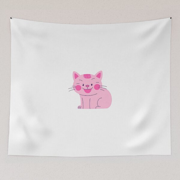 Item preview, smiling pink cat design designed and sold by Arulsanthosh.