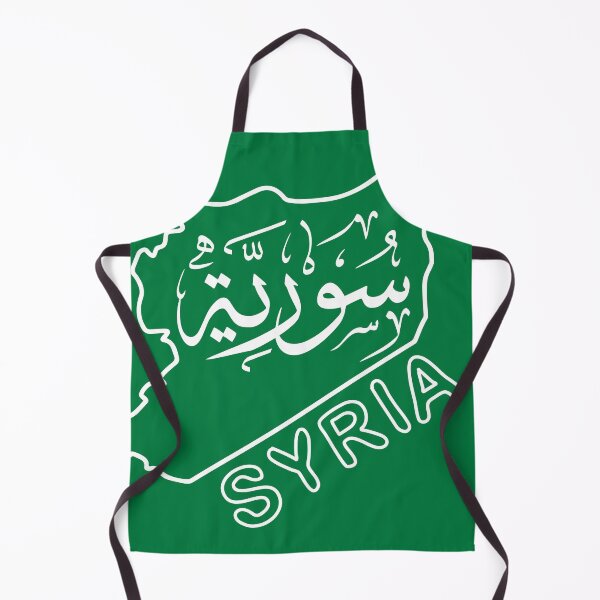 Item preview, Syria Map white Outline with the word Syria in Arabic and English designed and sold by mashmosh.
