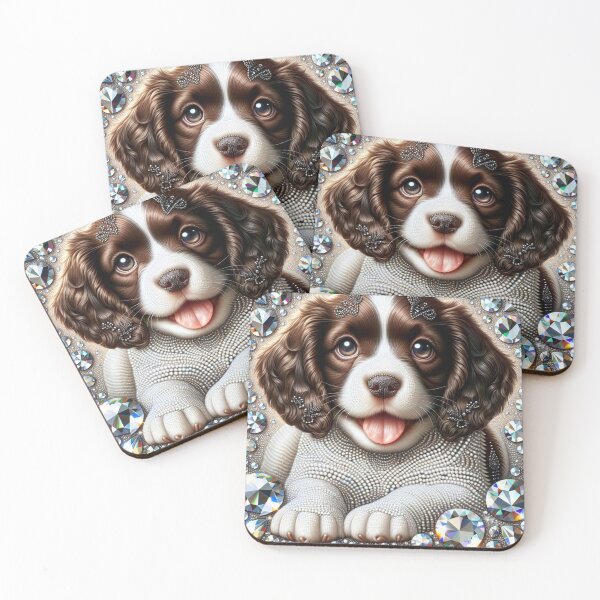 Item preview, Diamond English Springer Spaniel designed and sold by Wags & Tails.