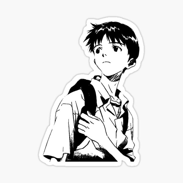 Vista previa del artículo con la obra «Shinji Ikari», diseñado y vendido por AlexSants.