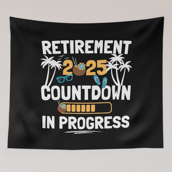 Item preview, Retirement 2025 Countdown In Progress Funny Beach Trip designed and sold by thebest-2studio.