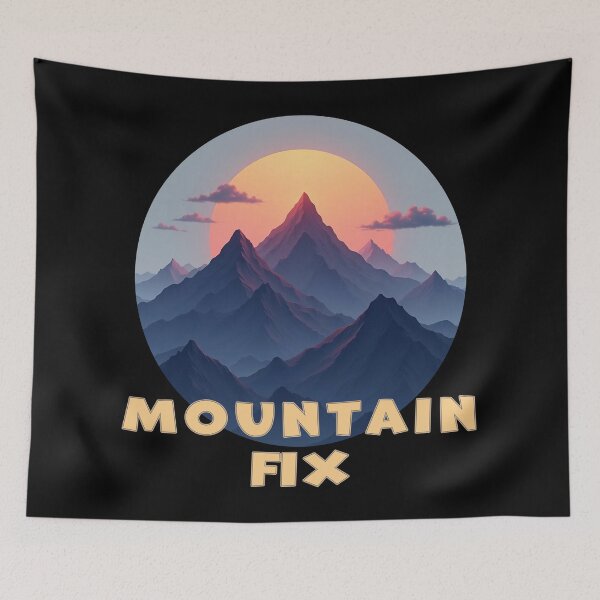 Item preview, mountain Fix hiking t shirts designed and sold by Go Easy Apparel.