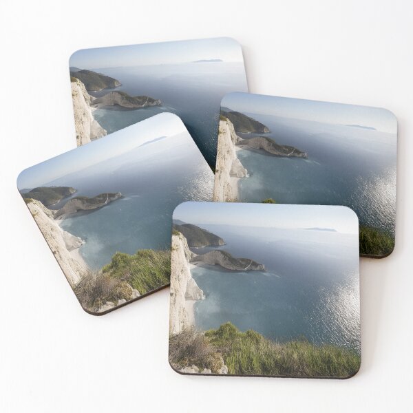 Item preview, Breathtaking Coastal Cliffs and Turquoise Waters – Scenic Aerial View designed and sold by ArtArchive-KK.