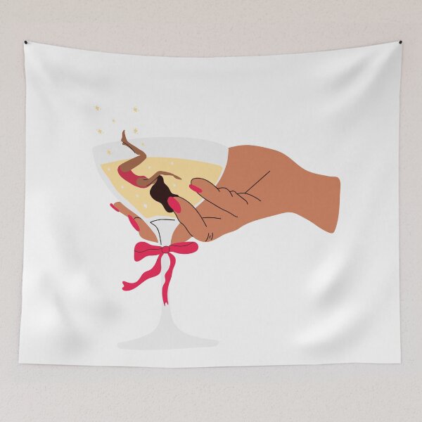 Item preview, A woman is sitting in a martini glass.  designed and sold by Innamalinka.