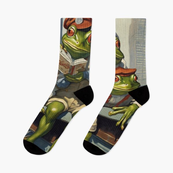 Item preview, Frogs atop a Skyscraper | Version 5 designed and sold by NickWhittleArt.