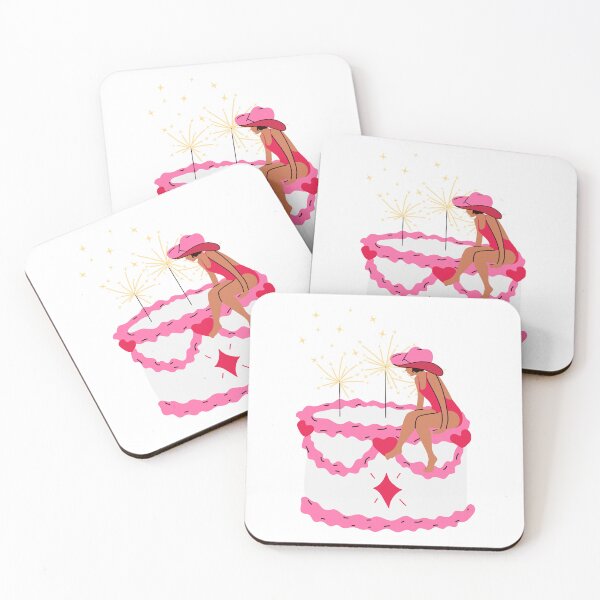 Item preview, A woman sitting on top of a pink cake.  designed and sold by Innamalinka.