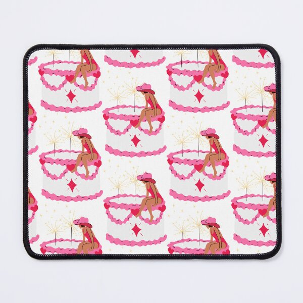 Item preview, A woman sitting on top of a pink cake. designed and sold by Innamalinka.