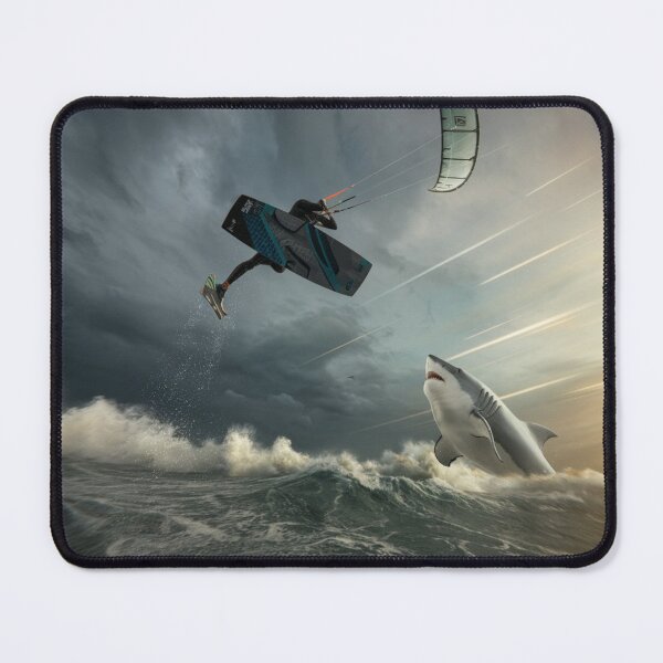 Item preview, "Epic Encounter: Kitesurfer vs Shark" T-SHIRT designed and sold by GIPR.