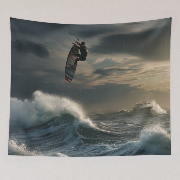 Item preview, "Epic Encounter: Kitesurfer vs Shark" designed and sold by GIPR.