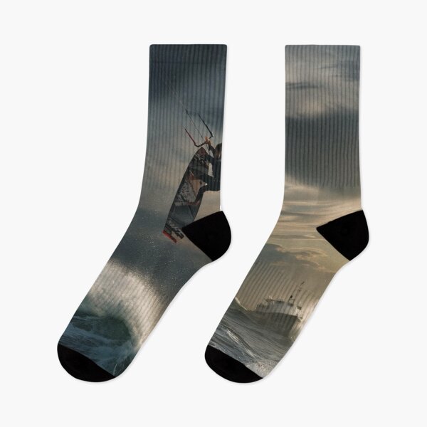 Item preview, "Epic Encounter: Kitesurfer vs Shark" designed and sold by GIPR.