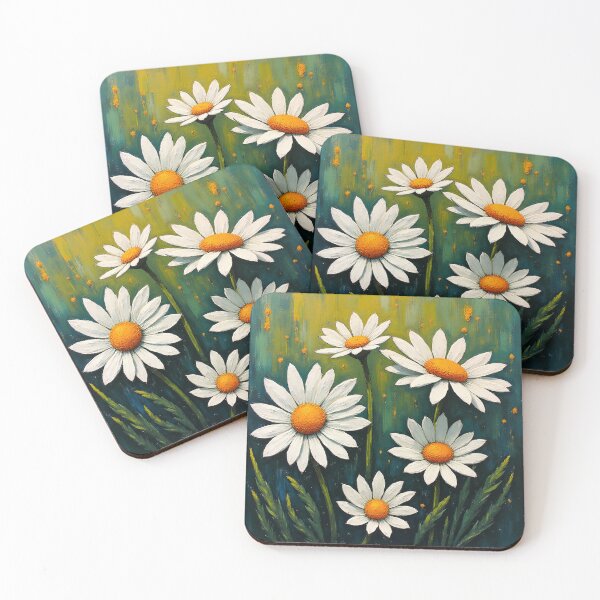 Item preview, Spring Power – A Painting of Daisy Flowers in Bloom designed and sold by twisted-dot.