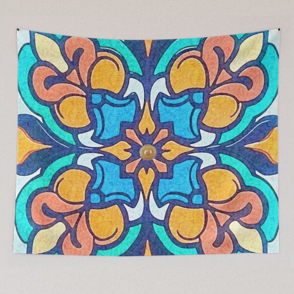 Item preview, Floración mediterránea: un mosaico de estilo renacentista romano designed and sold by stevepmp.