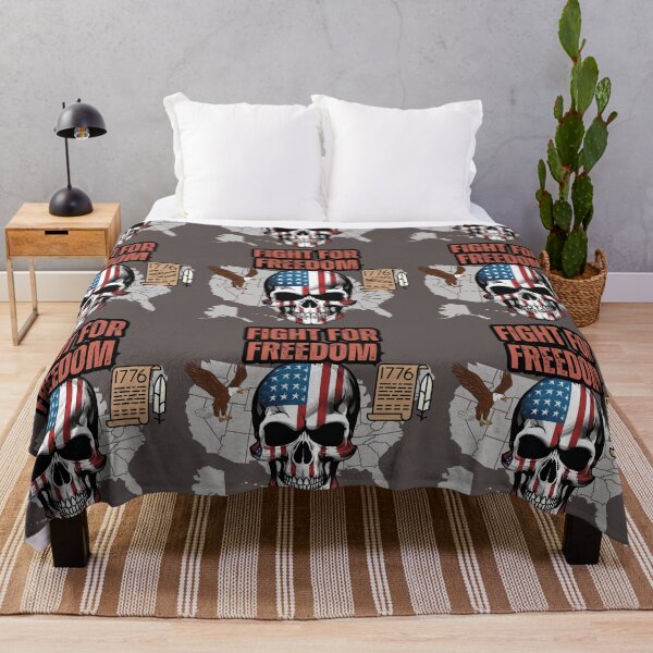 Item preview, USA Patriotic Freedom Skull designed and sold by FroggyFly Designs.