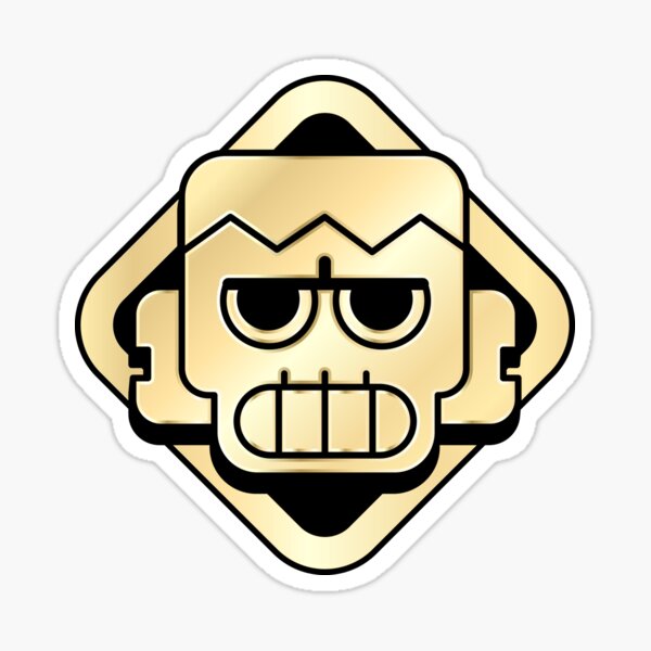 Item preview, Brawl Stars Frank Character Gold Icon designed and sold by Kubala Designs.