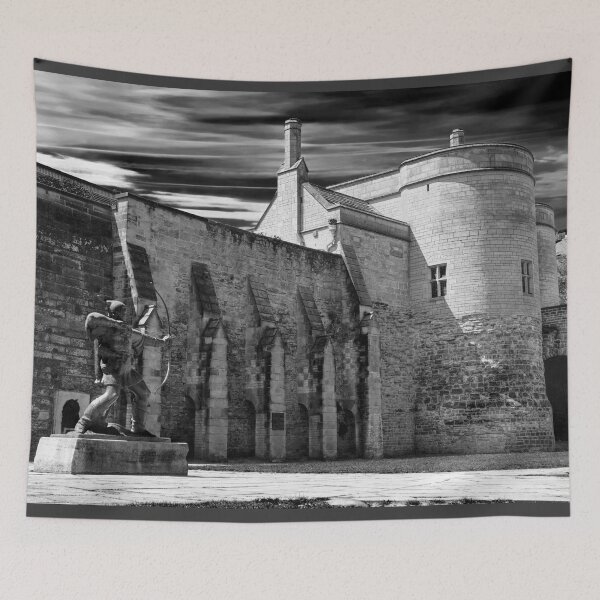 Item preview, Robin Hood and Nottingham Castle BW designed and sold by Alisonchambers2.