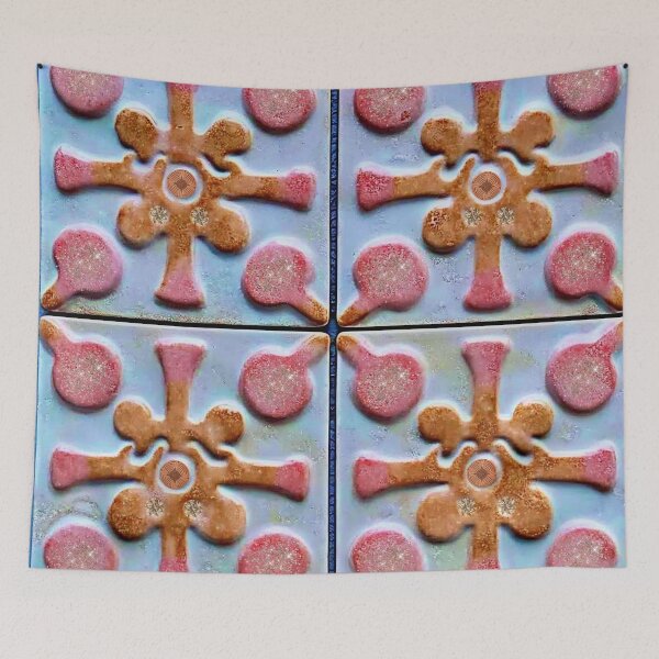Item preview, Blush Crossroads: A Textured Roman Mosaic designed and sold by stevepmp.