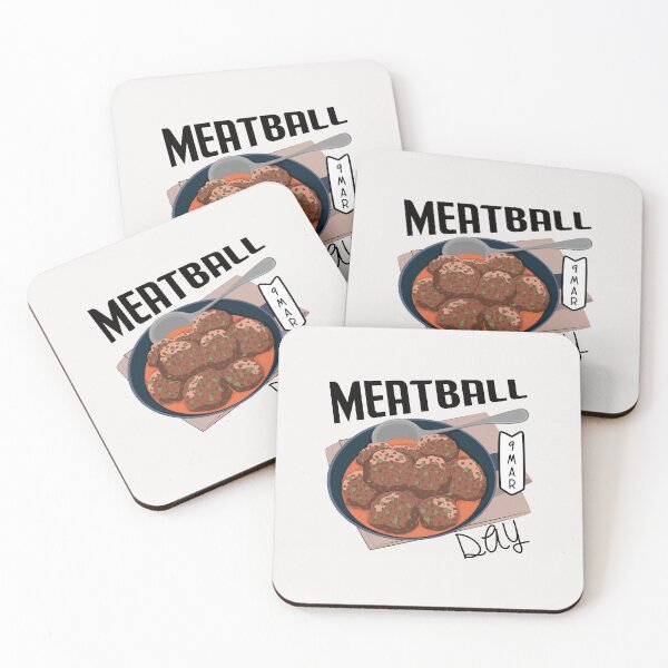 Item preview, 9 March Meatball Day - Wacky Holidays designed and sold by ChemicalXShop.