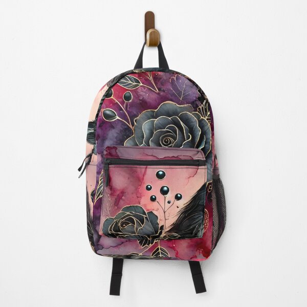 Item preview, Blooming Guardian Raven – Abstract Black Rose Art by LaLi Designs designed and sold by LaLi-Designs.