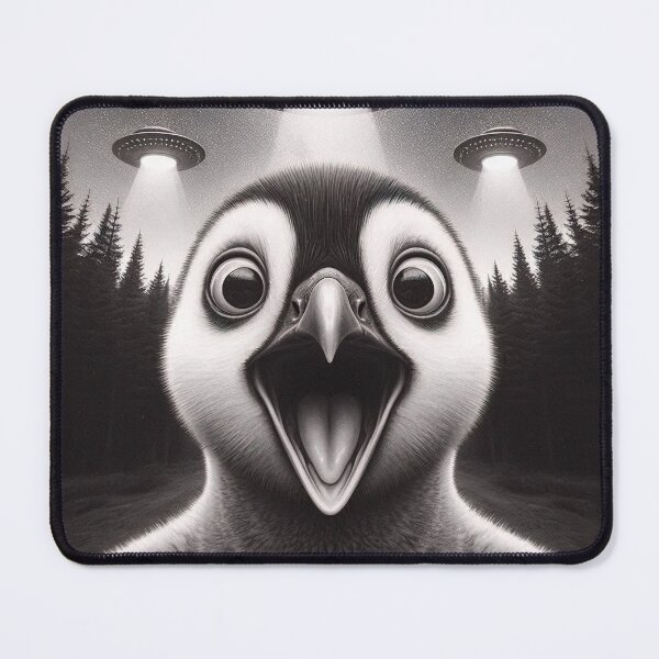 Item preview, Funny Penguin UFO Selfie Meme Alien T-Shirt designed and sold by boundlessly2art.