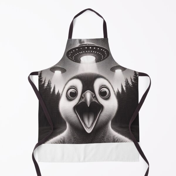 Item preview, Funny Penguin UFO Selfie Meme Alien T-Shirt designed and sold by boundlessly2art.