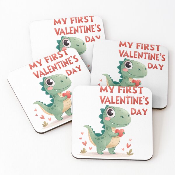 Item preview, Dinosaur My First Valentines Day designed and sold by LeeLooUA.