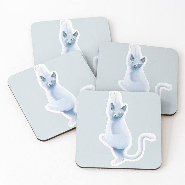 Item preview, Cat hanging in there watercolor style. Nuance Art designed and sold by FiresRoses-Art.