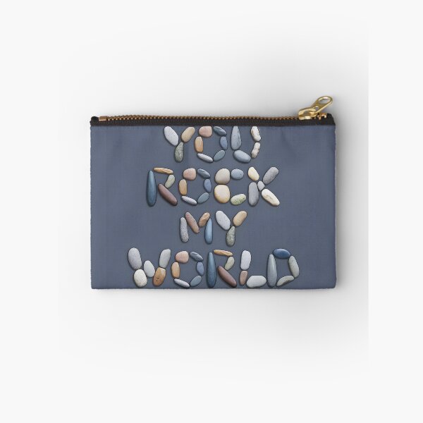 Item preview, You rock my world design made of cute pebbles to express your love designed and sold by EmeraldeaArt.