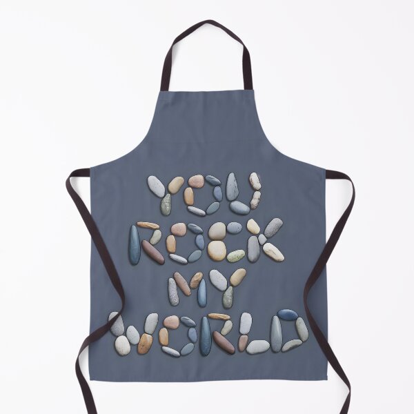 Item preview, You rock my world design made of cute pebbles to express your love designed and sold by EmeraldeaArt.