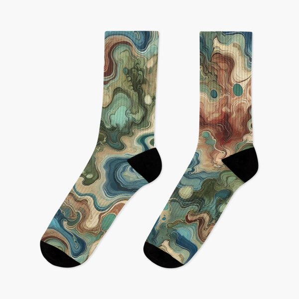 Item preview, Liquid Terrain - Abstract Flowing Landscapes designed and sold by Traloch O'Laoi.