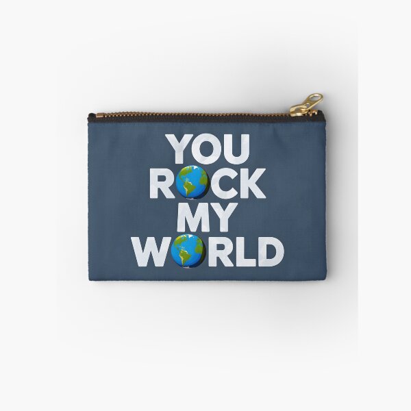 Item preview, You rock my world design made of planet Earth as letter O to express your love designed and sold by EmeraldeaArt.