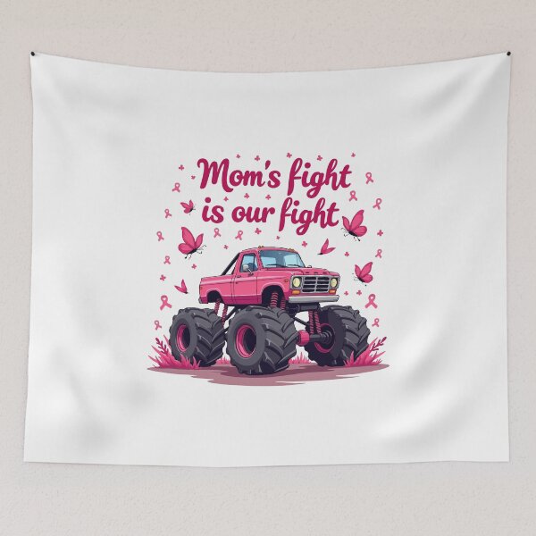 Item preview, Mom’s Fight Is Our Fight - Breast Cancer Awareness designed and sold by HandicraftArt.
